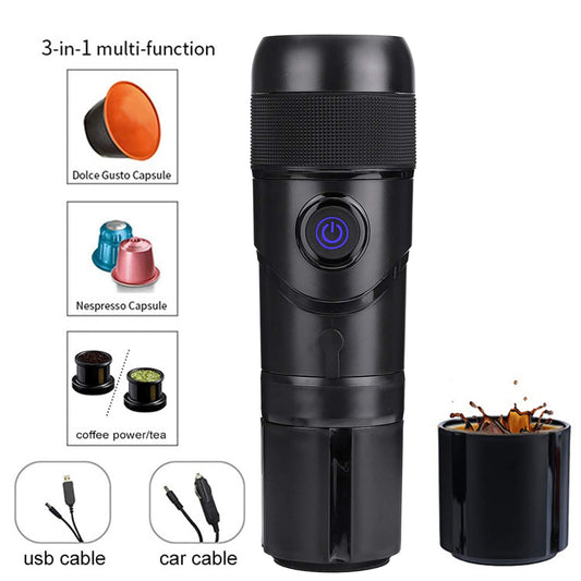 1pc Coffee Machine for Car Travelling Business DC12V 80W Large Capacity